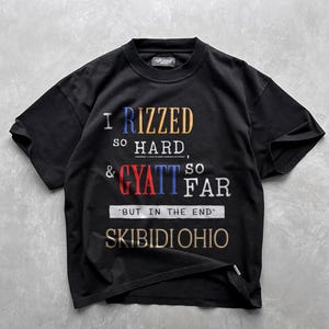 I Rizzed T-Shirt, Brainrot meme Humor T-shirt, Funny Gift, Funny Meme shirt, Unisex Offensive T-Shirt, Funny T-Shirt, Satire Shirt