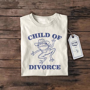 Kind der Trennung lustiges Shirt, Geschenk, Retro lustiges T-Shirt, verrücktes T-Shirt, Unisex Shirt, lustiges Geschenk, süßes T-Shirt