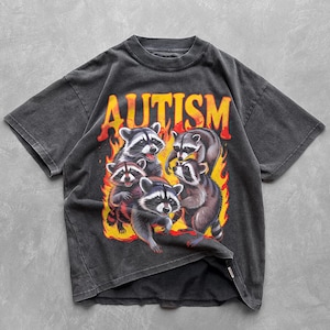 Autismus Waschbär Meme T-Shirt: Nervöse Grafik, Neurovielfalt Geschenk