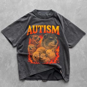 Autismus Meme T-Shirt: Edgy sarkastisches Grafik-T-Shirt