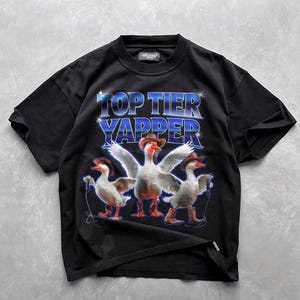 Camicia Yapper di livello superiore, T-shirt Meme, T-shirt retrò dei cartoni animati, T-shirt con citazione Yapping, Camicia animale, T-shirt unisex, Regalo divertente per lei e lui