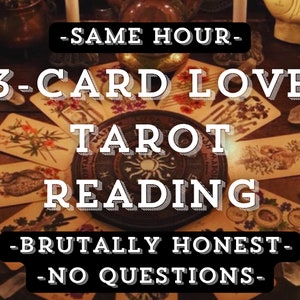 Lectura de amor general de tres cartas, el mismo día y la misma hora.