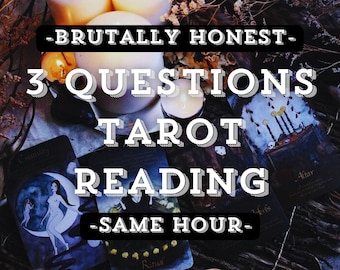 Drei Frage, Tarot-Lesung. Selber Tag