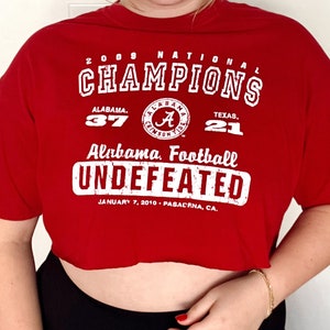 University of Alabama cropped tee // national champions bama crop top // roll tide