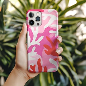 Matisse Coral Reef Tough Phone Case For iPhone 16 Pro 15 14 13 XR Max 12 Mini Plus Samsung Galaxy S25 24 23 Pixel 9 8 Marin Ocean Cover 092