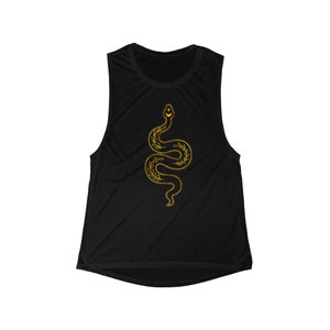 Gold Snake Tank Top: Kundalini Yoga Athletic Tank