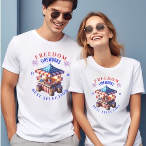 Fourth of July, Fireworks Stand Adult T-Shirt, Independence Day Shirt