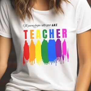 Art Teacher Adult Short Sleeve Tee, Art Teacher T-Shirt, Teacher Appreciation Top