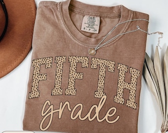 Fifth Grade Teacher Shirt, Comfort Colors 5th Grade Teacher Shirt, Fifth Grade Team Back to School Tee, Elementary Teacher Appreciation Gift