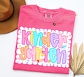 Kindergarten Teacher Shirt, Comfort Colors Kindergarten Teacher Tshirt, Kindergarten Team Tee, Back to School Teacher Appreciation Gift