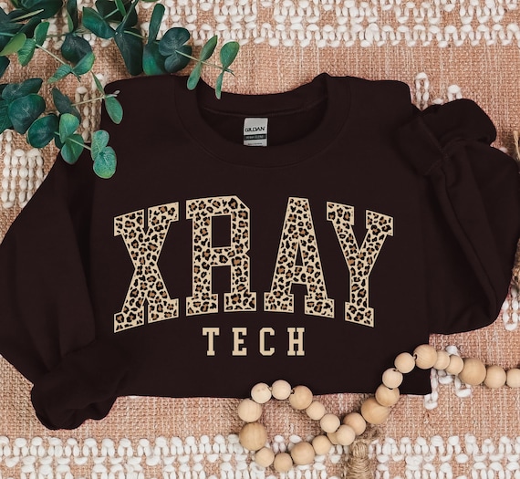 Radiology Sweatshirt, Xray Sweater, Rad Tech Shirt, X-Ray Tech Sweatshirt, Leopard Print Radiology Department Gift, Xray Technologist
