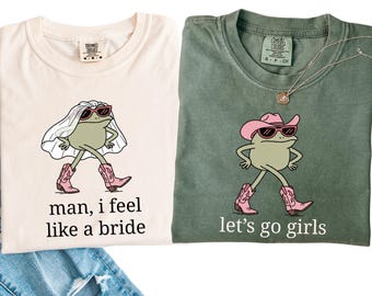 Last Rodeo Bachelorette Frog Shirts, Nashville Scottsdale Cowgirl Bachelorette Party Comfort Colors TShirt, Funny Bach Bridal Party Tee