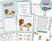 Jesus Feeds 5000 Activity Book: Homeschool Bible Curriculum (PDF)