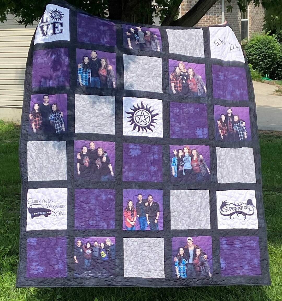 Custom Photo Memory Quilt Deposit Only Etsy