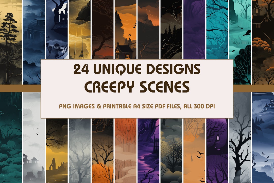 24 Creepy Scenes Dollhouse Wallpaper, Printable Wallpaper Download ...