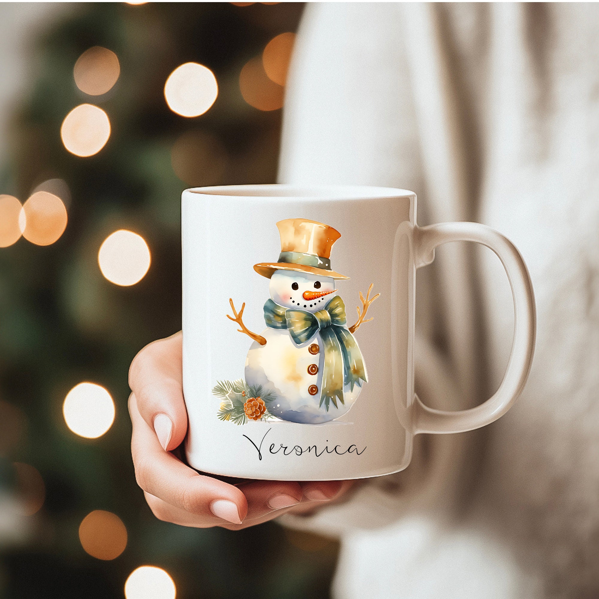 Discover Personalized Christmas Mug Gift, Hot Cocoa Mug, Christmas Movie Mug, Secret Santa Gift