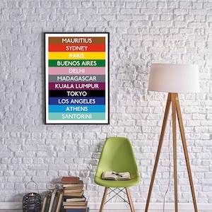 Placa personalizada da estação de metrô de Londres para impressão - presente perfeito para aniversário, aniversário, Natal ou inauguração de casa