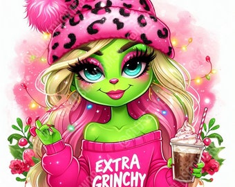 Grinch Gril Transparant PNG