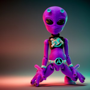 3D STL Alien Printing STL ,Suitable 3D Printing Filament image 2