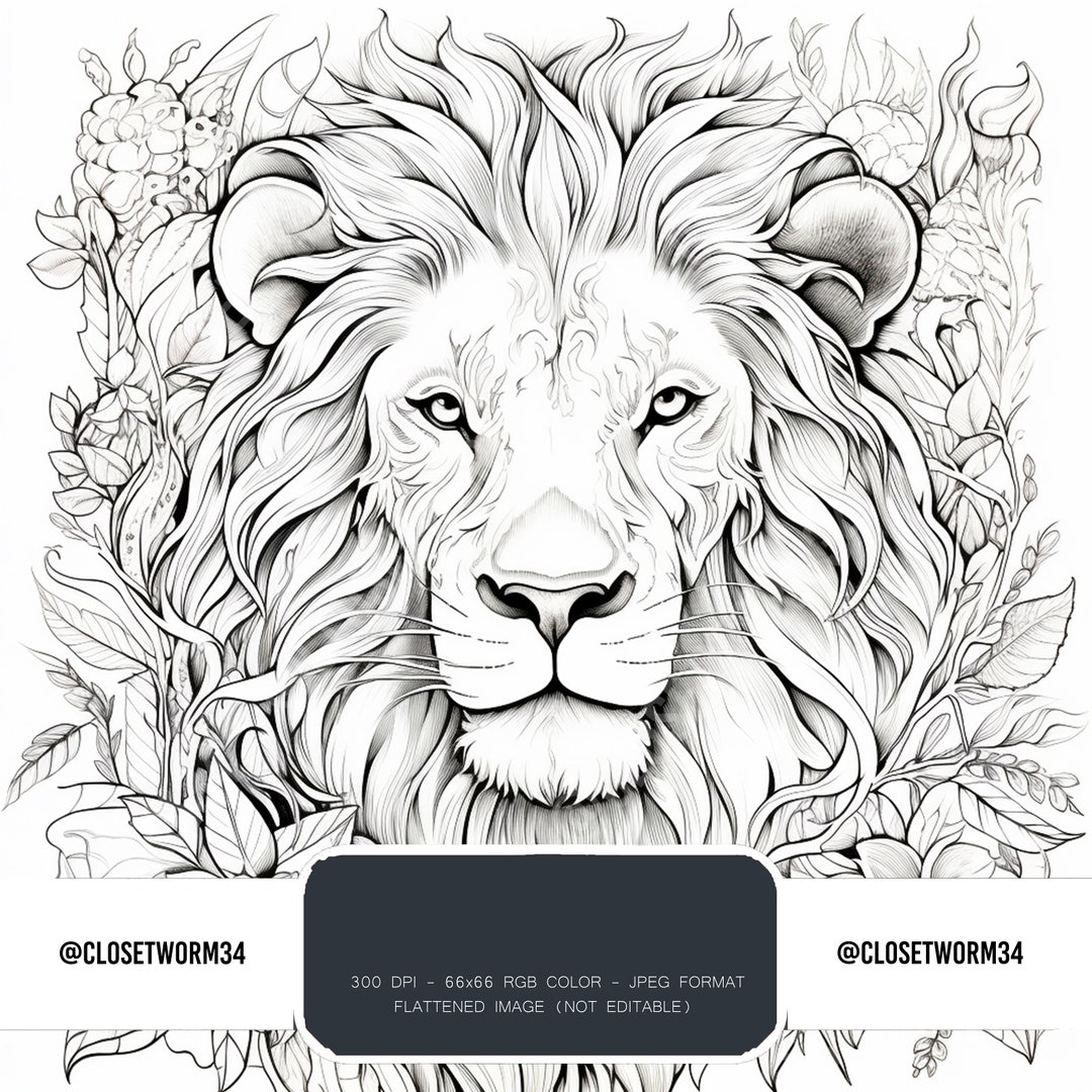 Adult Coloring Pages, Tropical Animal Coloring Art - Etsy