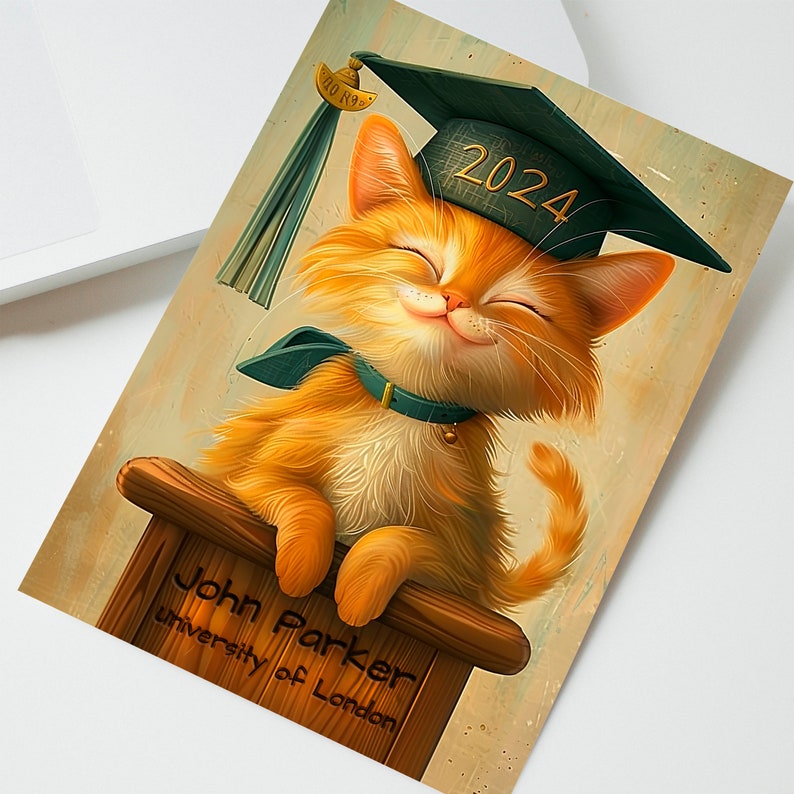 Personalised Graduation Card Congratulations On Your Graduation, University Card, School Graduation, Well Done, Proud Of You Card Stationery
