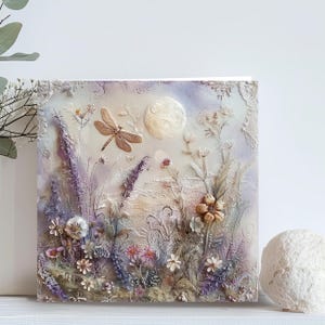 Biglietto di auguri primaverile personalizzato, regalo di compleanno in stile vintage, carta da lettere stampata Cottagecore Provence, biglietto per la festa della mamma