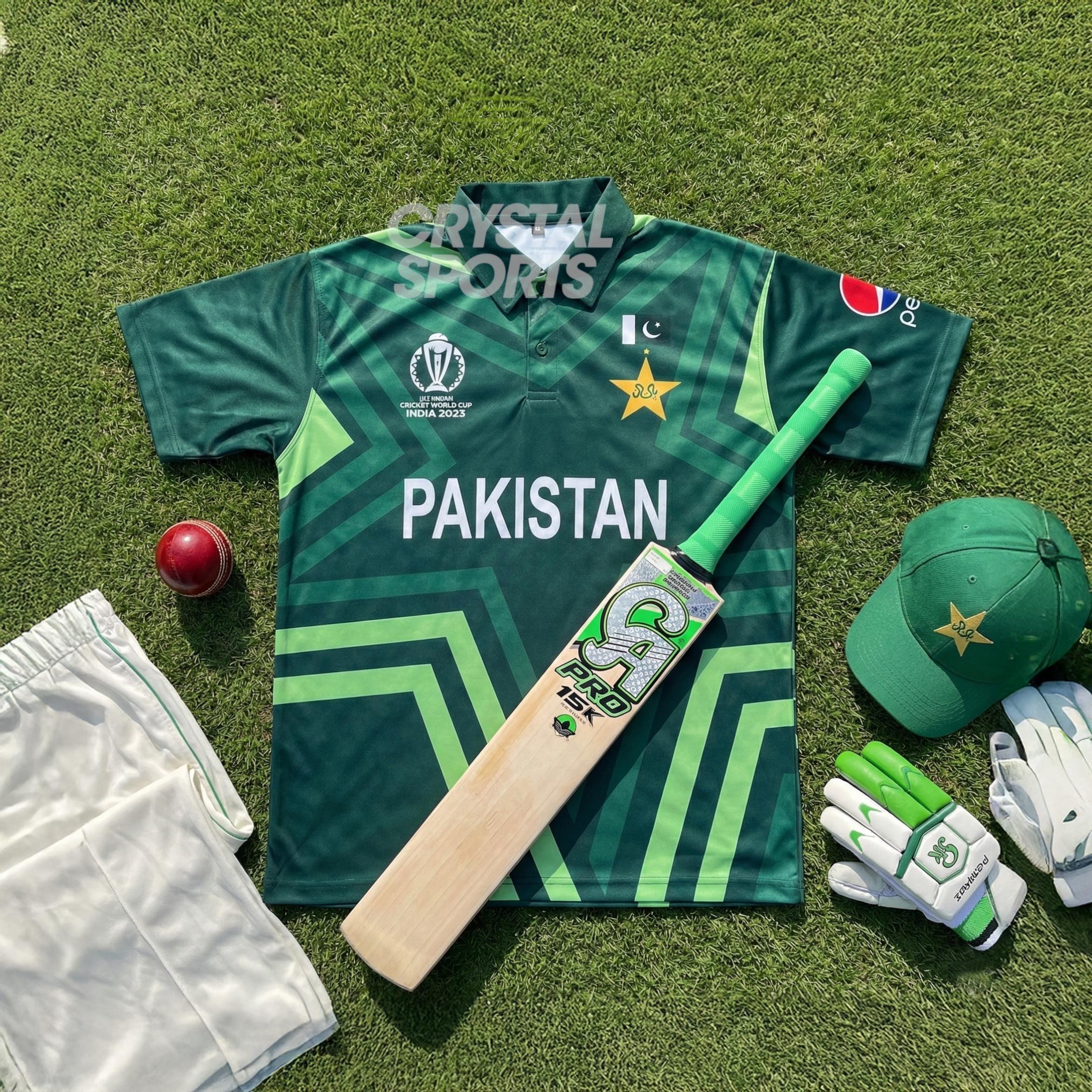 Maillot Cricket Pakistan T-20 Coupe Du Monde 2022 - Taille 2-3 Ans (jeunesse)