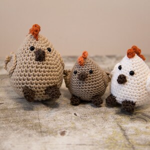 Homemade crochet chicken