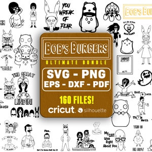 Bobs Burgers svg bundle, Bob's Burgers, bob burgers, svg bundle, Louise Belcher, Svg For Cricut, Tina Belcher, tv show svg