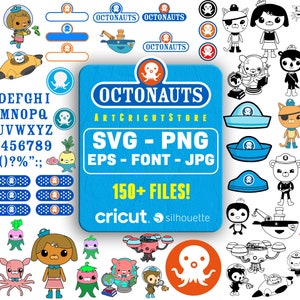 Octanauts svg, Octanauts png, Octonauts Clipart,  Octonauts birthday svg, Octonauts birthday svg for cricut, octonauts font, Instant