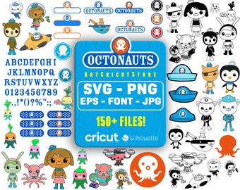 Octanauts svg, Octanauts png, Octonauts Clipart,  Octonauts birthday svg, Octonauts birthday svg for cricut, octonauts font, Instant