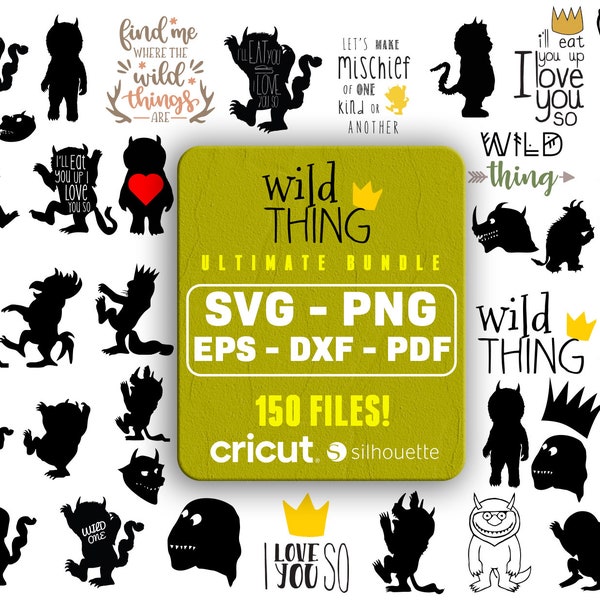 Where the Wild Things Are Svg - Etsy