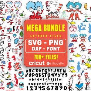 Layered Svg Files, Thing 1 - Thing 2 Svg, Font Files, Svg For cricut, Clipart, High Quality Thing 1 - Thing 2 Png, Instant Download