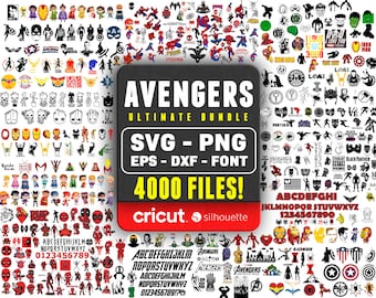 Superhero Svg, Captain America Svg Bundle, Superhero Png, Superhero Team Clipart, Iron Man, Hulk, Thor, Svg For Cricut, Instant Download