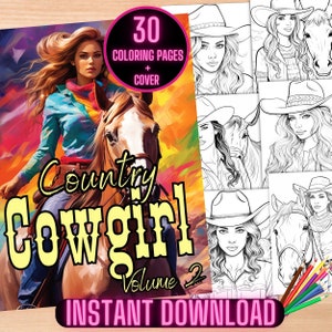 Western Coloring Pages, Horses Coloring Pages, Country Cowgirls Coloring Book, Western Women Coloring Pages, Rodeo Cowgirl Coloring Sheets