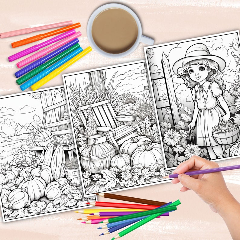 Autumn Coloring Book: For Adults With Beautiful Flowers, Adorable Animals, Fun Characters, And Relaxing Fall Designs: 9781692984090: Summer, Jade