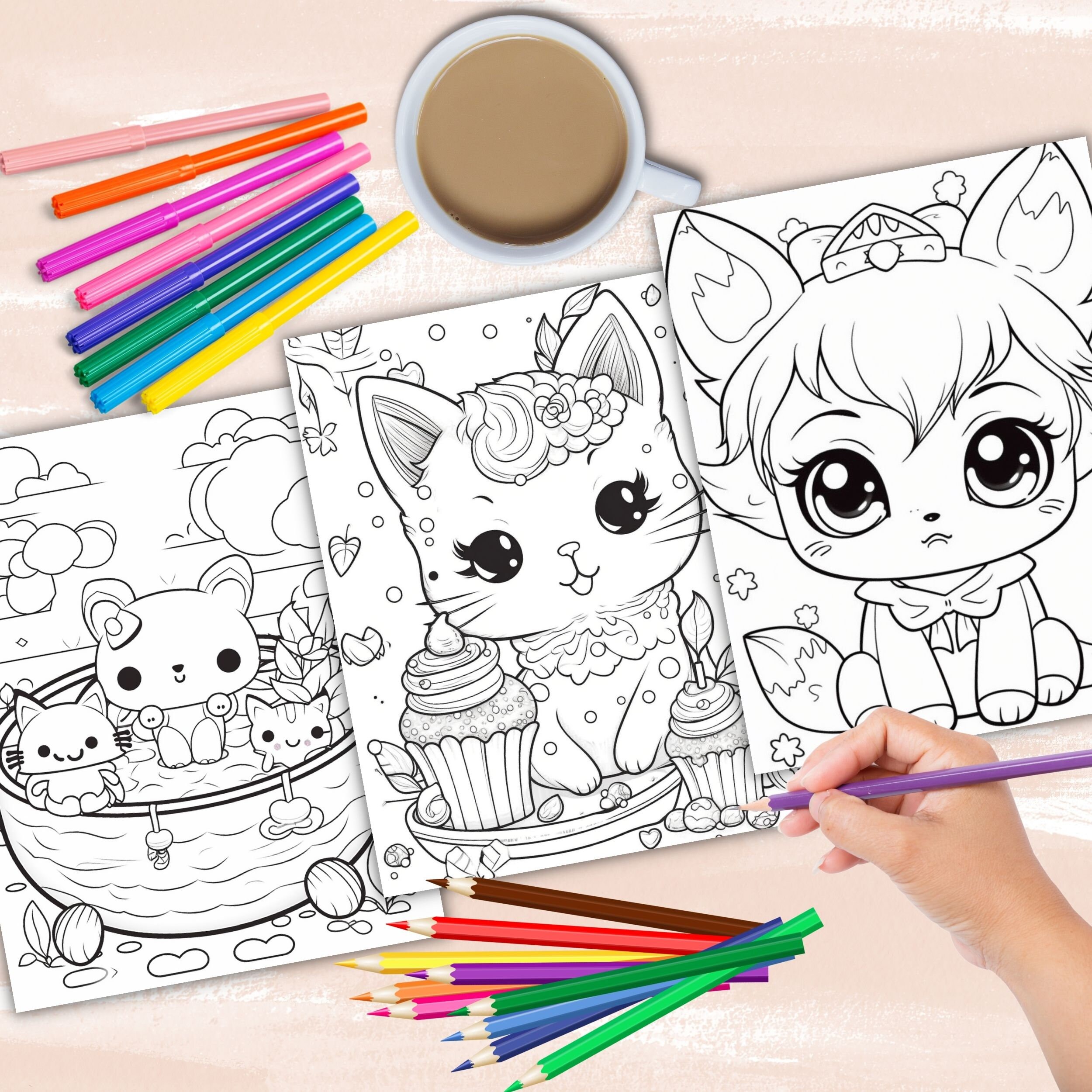 cute kawaii coloring pages – Image 14