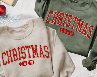 Christmas Crew Sweatshirts, Matching Family Christmas Sweaters, Matching Couple Friends Christmas Shirts, Adult Youth Christmas Group Shirts