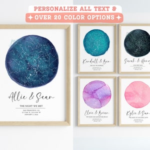 Download digitale mappa stellare personalizzata, mappa stellare per coppie famiglia, mappa stellare per data bambino, regalo di nozze coppia anniversario, mappa stellare data di nascita