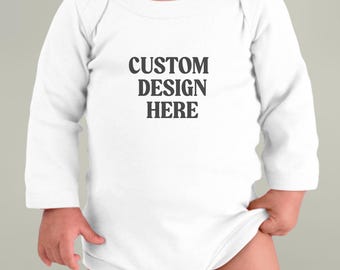 Personalized Long Sleeve Infant Bodysuit