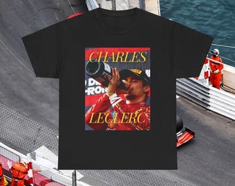 Charles Leclerc f1 T shirt, f1 home win, Ferrari shirt, Racing Team shirt, LEC16 Top, Grand Prix Shirt, Driver Tee