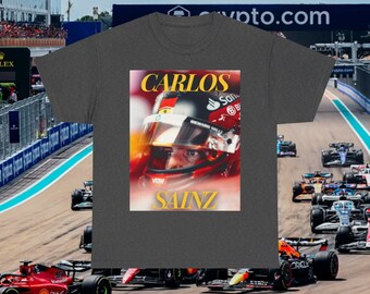 Carlos Sainz f1 T shirt, Carlos Sainz Jr shirt, Carlos f1, Ferrari shirt, Racing Team shirt, SAI55 Top, Grand Prix Shirt, Driver Tee