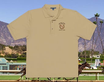 Embroidered Kentucky Derby Polo Shirt, Gift for Him, Horse Racing Polo