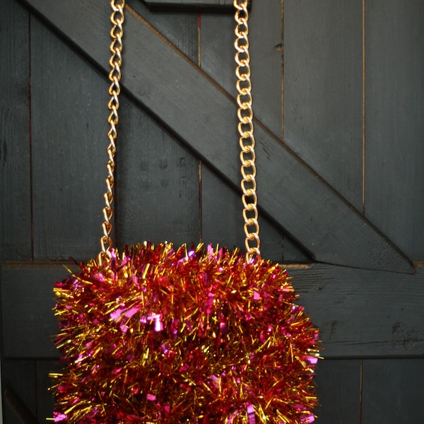 Lametta Tasche IT Bag Shopper tinsel rave