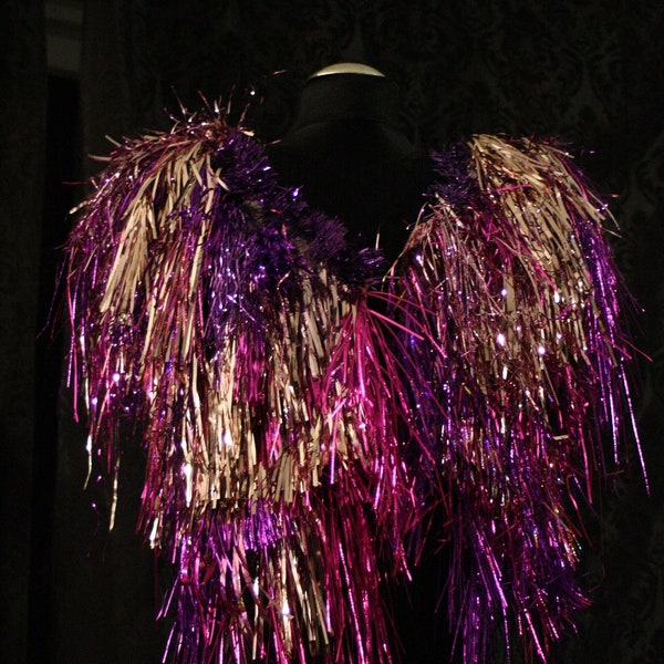 Lamettajacke tinsel jacket rave disco jacket Karneval festival