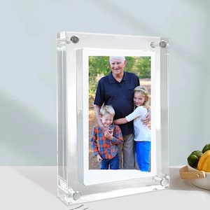 Customizable Full HD Acrylic Motion Video Frame | Endless Video/Picture Display Frame For Memories |