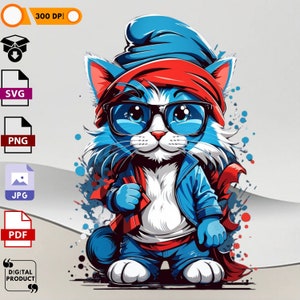 ArtStation - Smurf Cat Fanart by Joceima