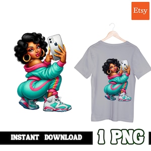 Villains Woman | Urban Gangster Woman | Urban Trap Designs | Gangsta Fan Art | Instant Digital Downloads | Sublimation | Hiphop T-Shirts | 