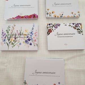 Cadeau anniversaire | fête d'anniversaire | carte de remerciements | carte message personnalisé | idée cadeau | Bougie | bouquet de fleurs