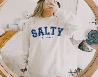 Salziges Sweatshirt, Beachy Sweatshirt, Bleib salzig Shirt, Kokosnuss Mädchen Kleidung, Beachy Hoodies, Surf Hoodies, Hawaii Sweatshirt, Ocean Beach